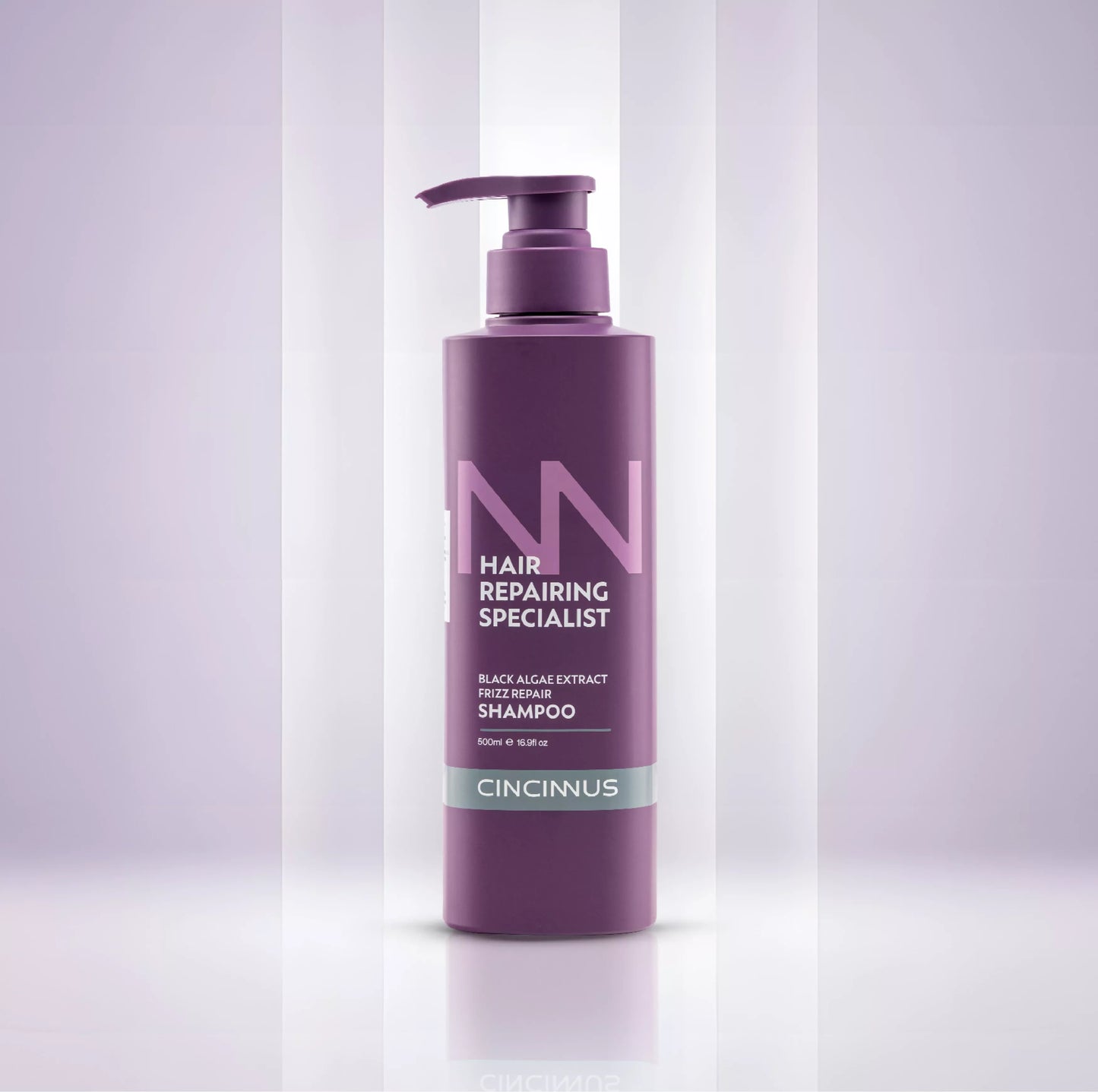 Close-up of shampoo lather for frizz control and hair repair