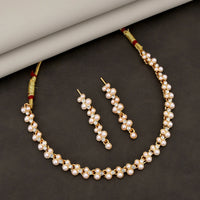 Romantic Rose Gold American Diamond Teardrop Set