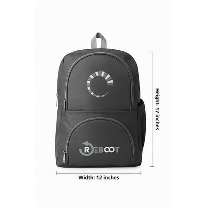 Reboot Multicolor Backpack – Durable Travel Bag with Multiple Compartments, Modern Tech Logo for Work, School & Daily Use