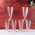 Plastic Milkshake Glass Set – Durable 400ML Plastic Tumblers (6 Pieces)