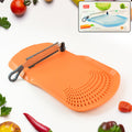 Cut 'n' Wash Multipurpose Cutting Board – Integrated Strainer & Knife
