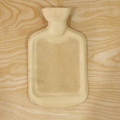 Rubber Hot Water Bag with Ribbed Surface and Wide Filling Mouth (1 Pc)
