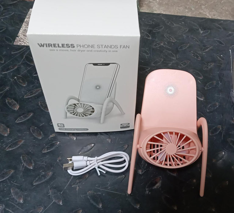 Portable Mobile Phone Holder Fan  Personal Fan Multi- Function Fan Handheld Charging Fan (Battery Not Include)