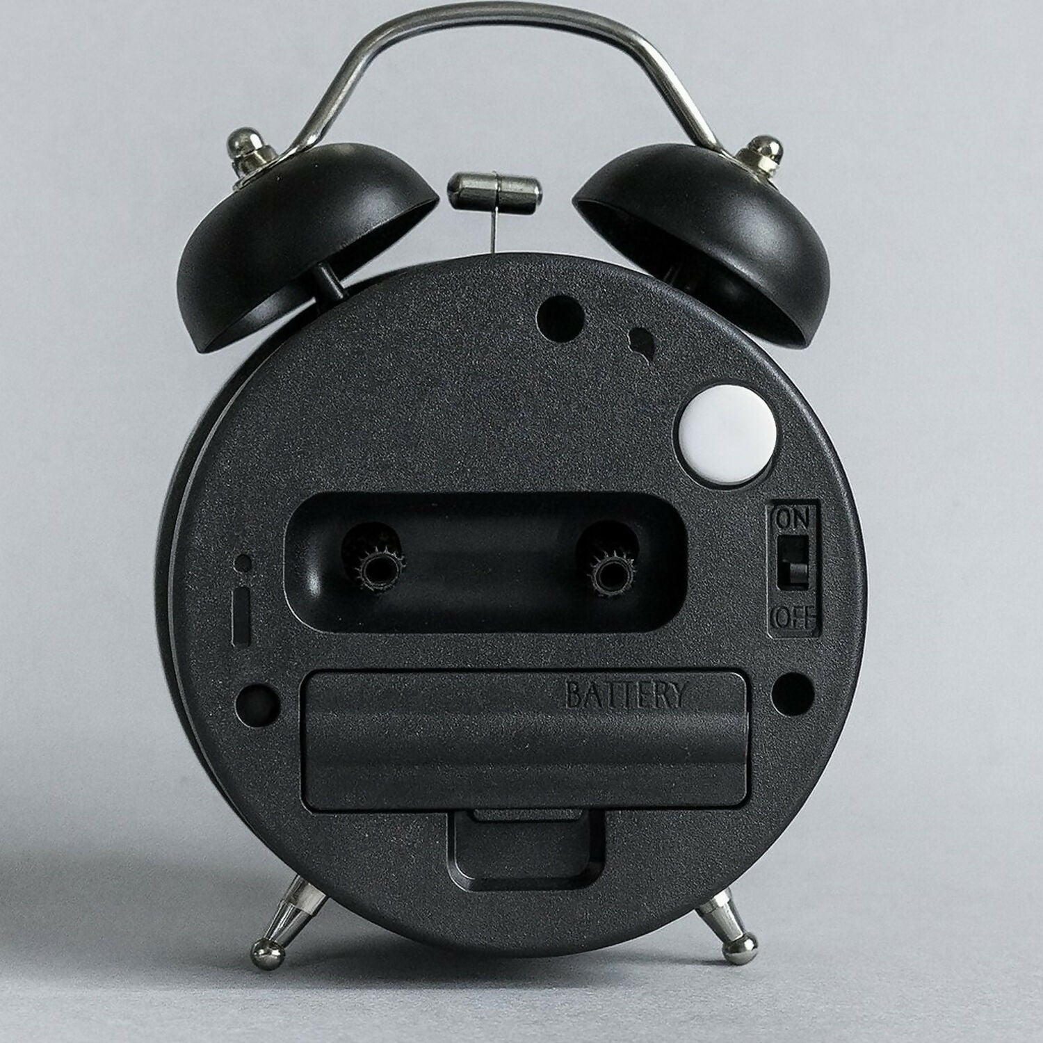 Vintage Black Twin Bell Alarm Clock for Bedroom & Study Table