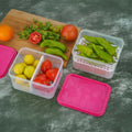 Modular Fridge Organizers – Pack of 4 Clear Storage Bins