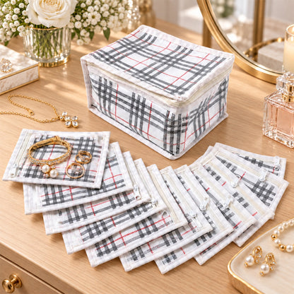 Jewellery Organizer Kit – 11-Piece PVC Travel-Friendly Set