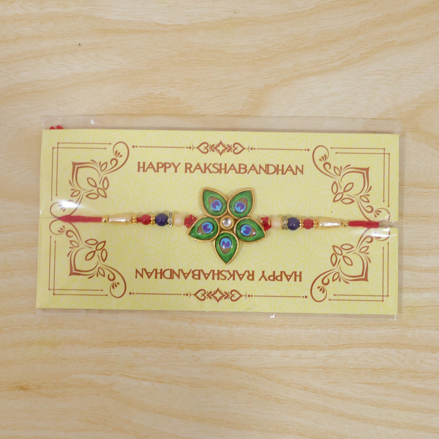 Mor Pankh Rakhi Unique Star-Shaped Peacock Design for Raksha Bandhan (10pcs)