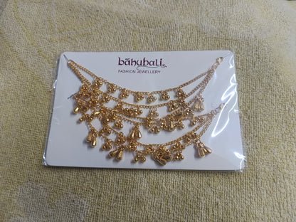 Gold Plated Multi Layer Ghungroo Kamarband Waist Chain For Women Ethnic Jewelry