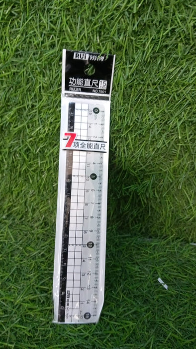 TRANSPARENT RULER, PLASTIC RULERS, FOR SCHOOL CLASSROOM, HOME, OR OFFICE (15 Cm)