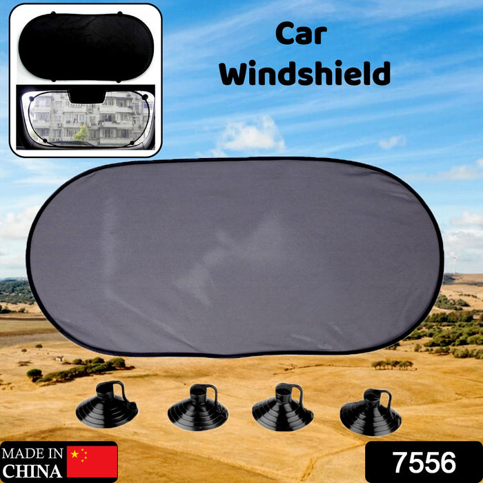 Car Rear Window Sun Shade 39 x 20 Inches Foldable with 4 Suction Cups, Window Sunshade Protection Glare Reduction Shade Protect Sun