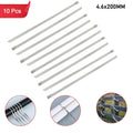 Stainless Steel Cable Tie – Multipurpose 10-Pc Set | wipe tech