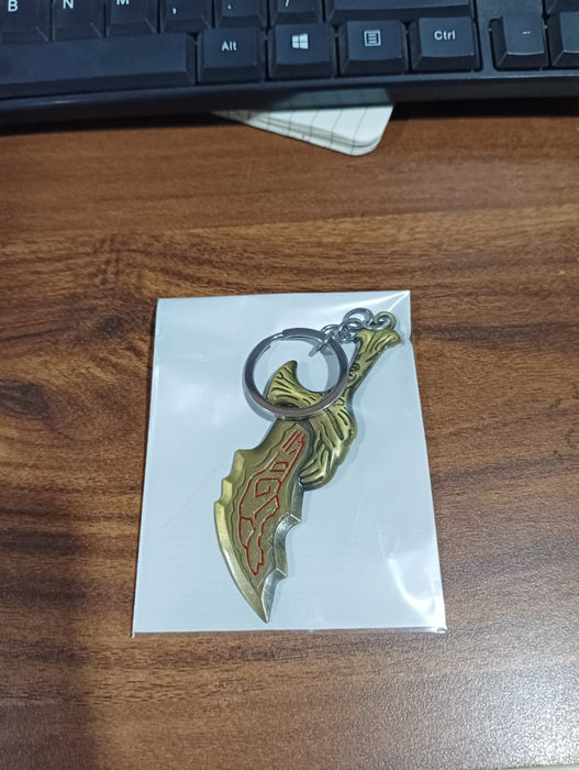 Metal God of War Keychain (1 Pc)