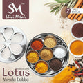 Masala Dabba Set – Space-saving Spice Storage with 7 Bowls