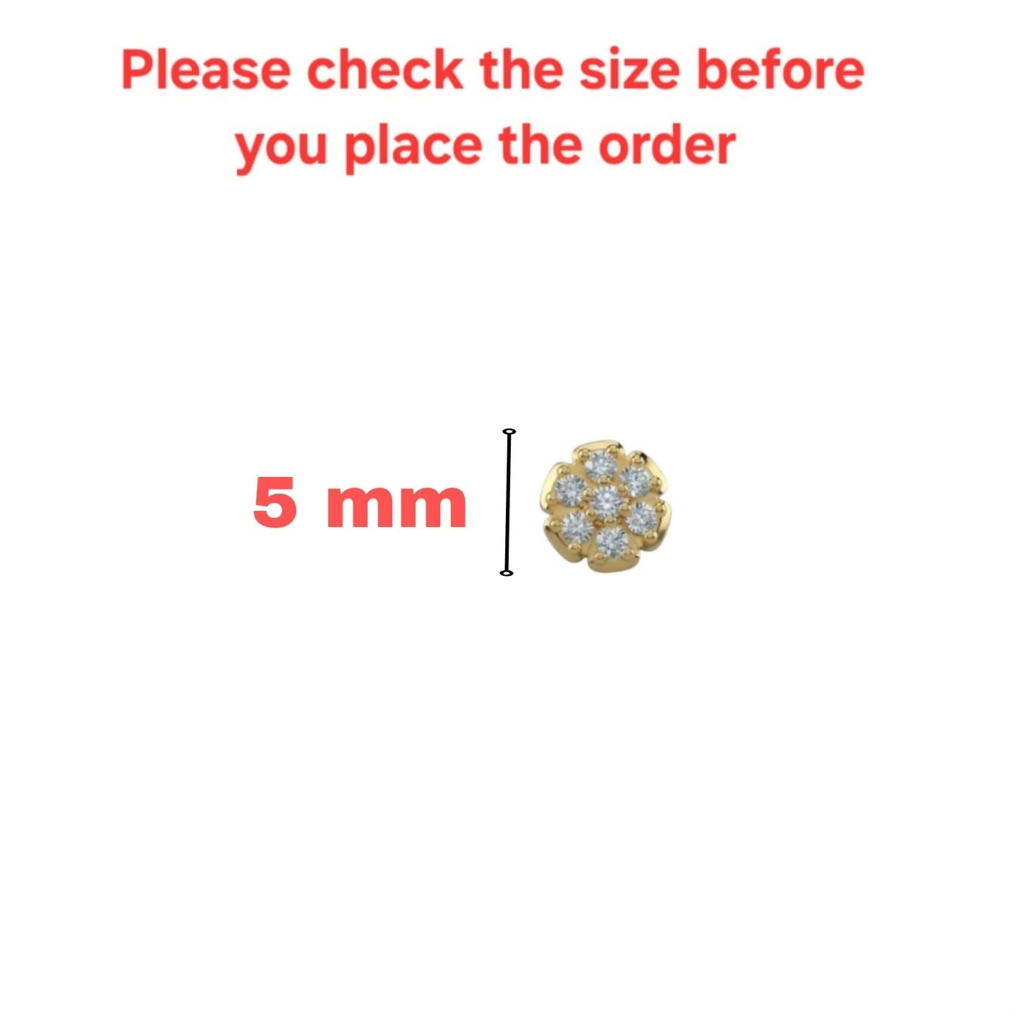 Gold-plated floral cluster stud earrings with comfortable flat screw-back