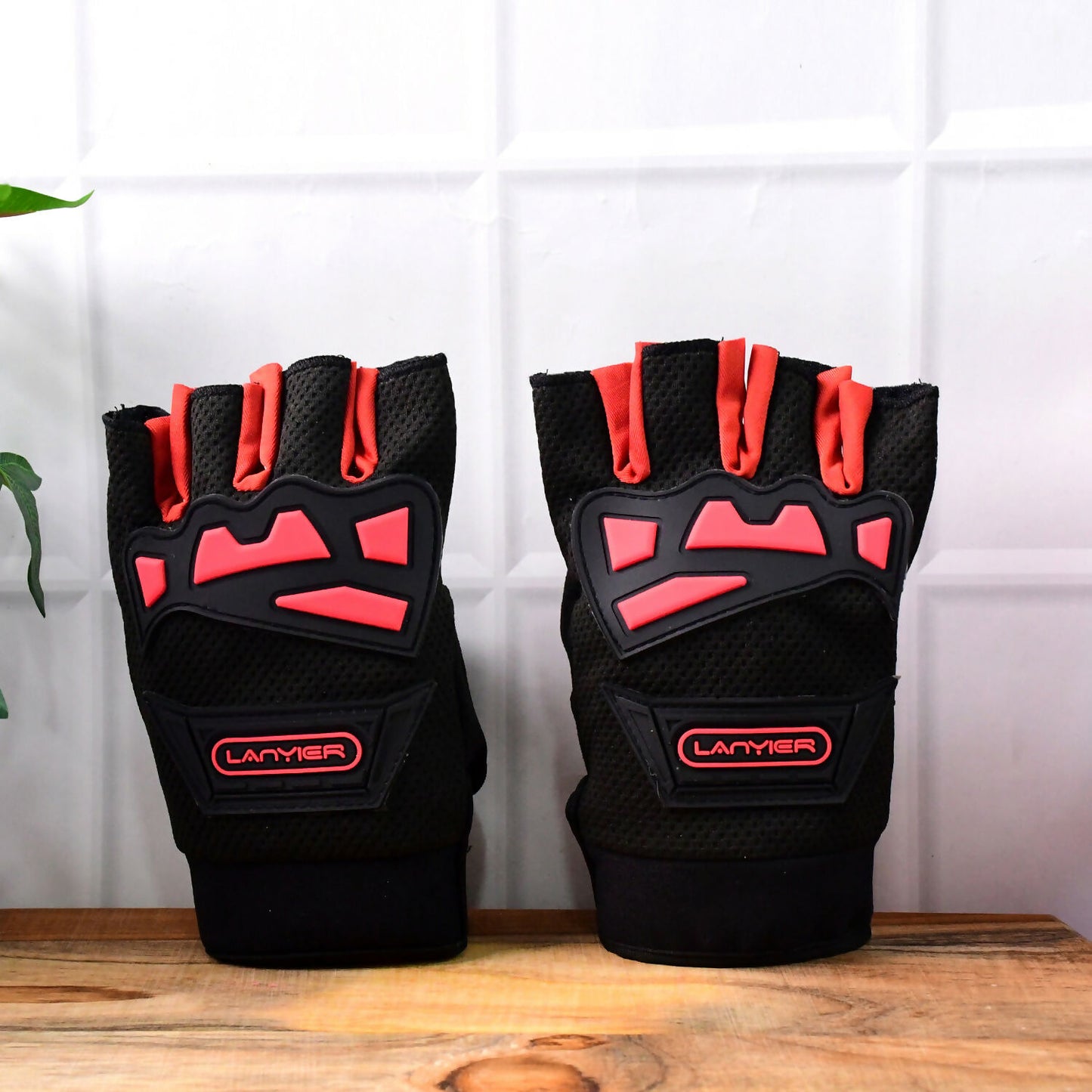 Unisex Half Finger Gym Gloves with Anti-Slip Grip and Protective Padding for Weightlifting, Cycling, and Fitness – 3 Pair