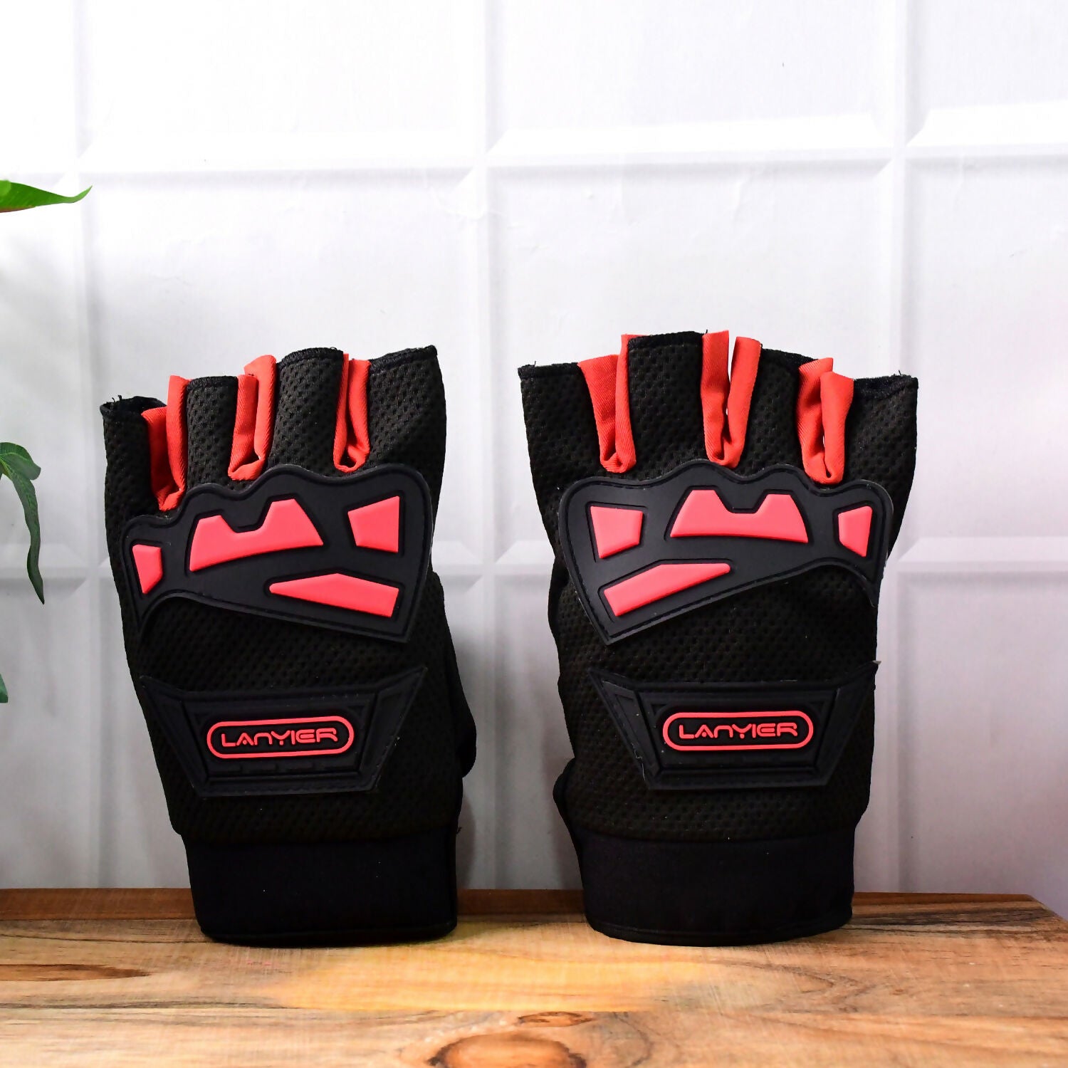 Unisex Half Finger Gym Gloves with Anti-Slip Grip and Protective Padding for Weightlifting, Cycling, and Fitness – 3 Pair