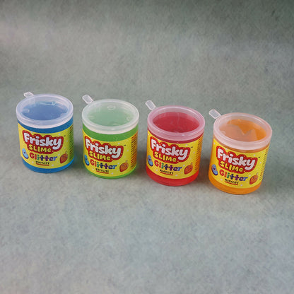 Khyati Frisky Glitter Slime, Stretchy, Shiny & Fun Sensory Play Gel (1Pc/Mix Colour, 40g)