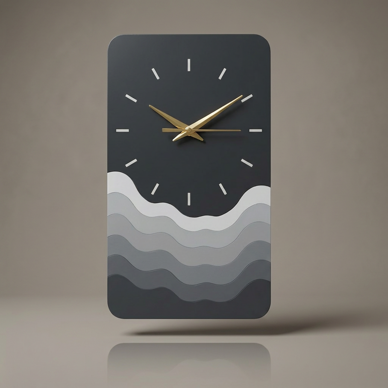 Rectangle Wave Clock 5