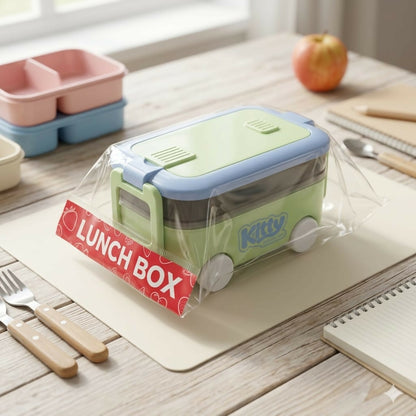 Lunch box displayed as a fun table accessory for kids at picnic