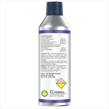 AgriVenture EMABENZ SILVER ( Emamectin Benzoate 1.9% EC ) Insecticide, Control All Types Of Worms And Caterpillars