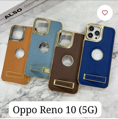 Leather With Stand Hard Case For Oppo