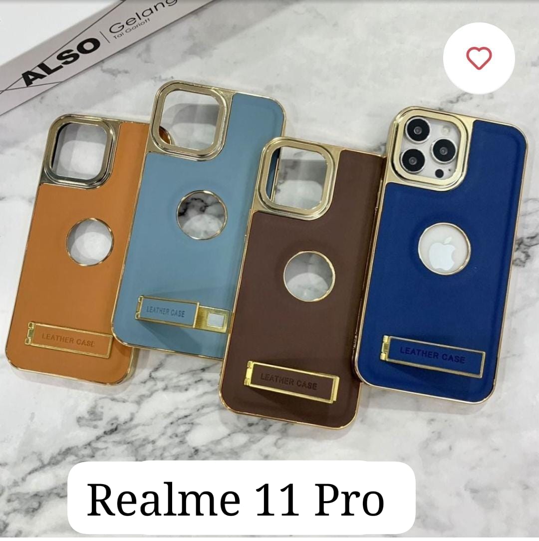 Realme के लिए लेदर स्टैंड हार्ड केस