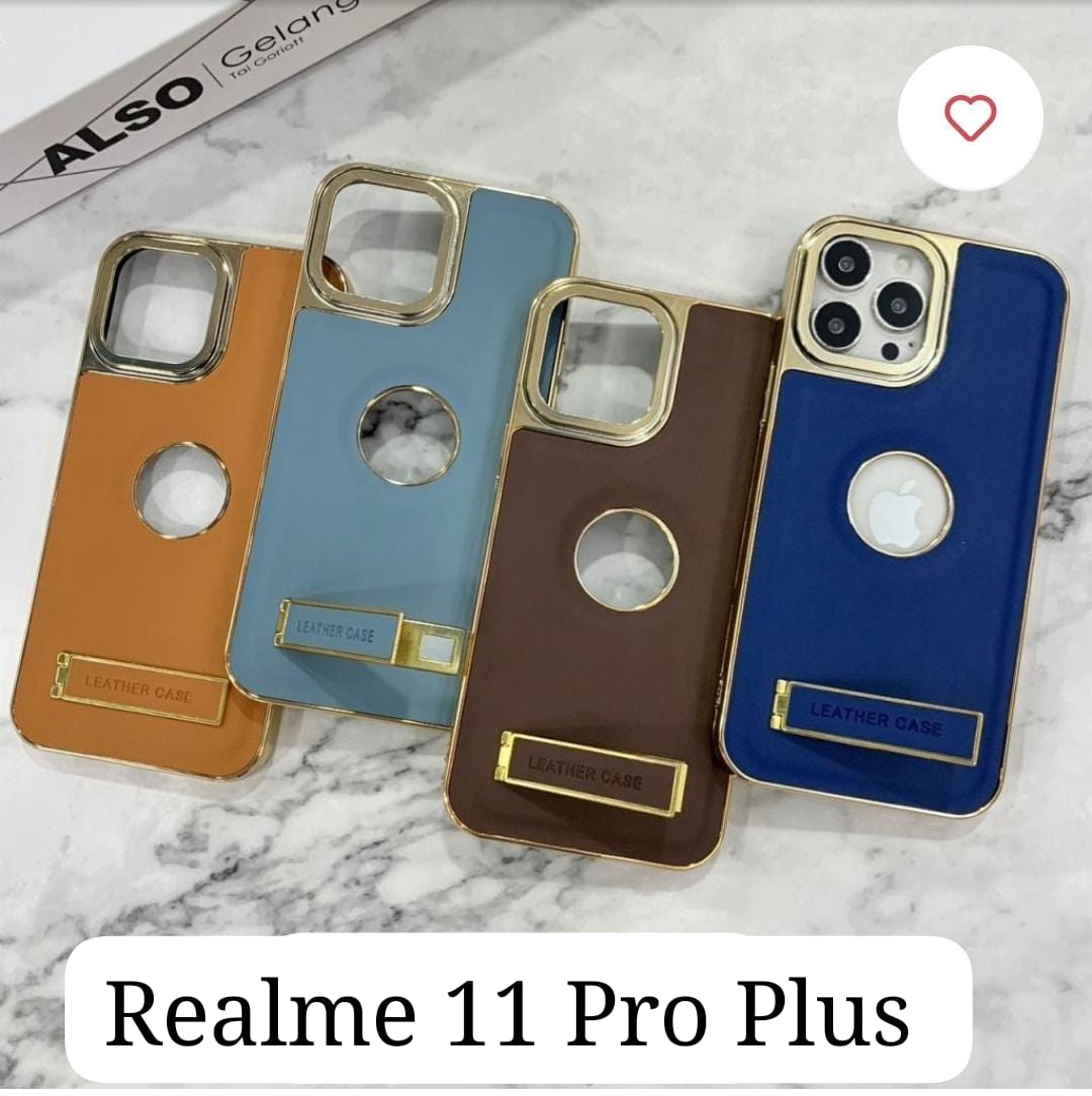 Realme के लिए लेदर स्टैंड हार्ड केस