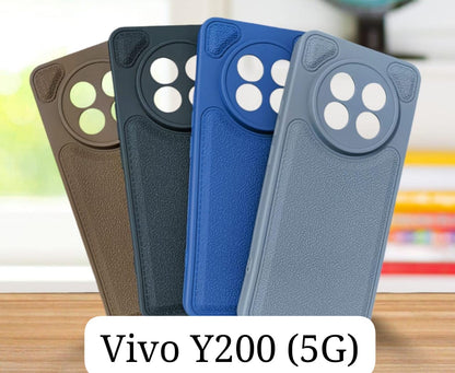 Stitch Leather Hard Case For Vivo