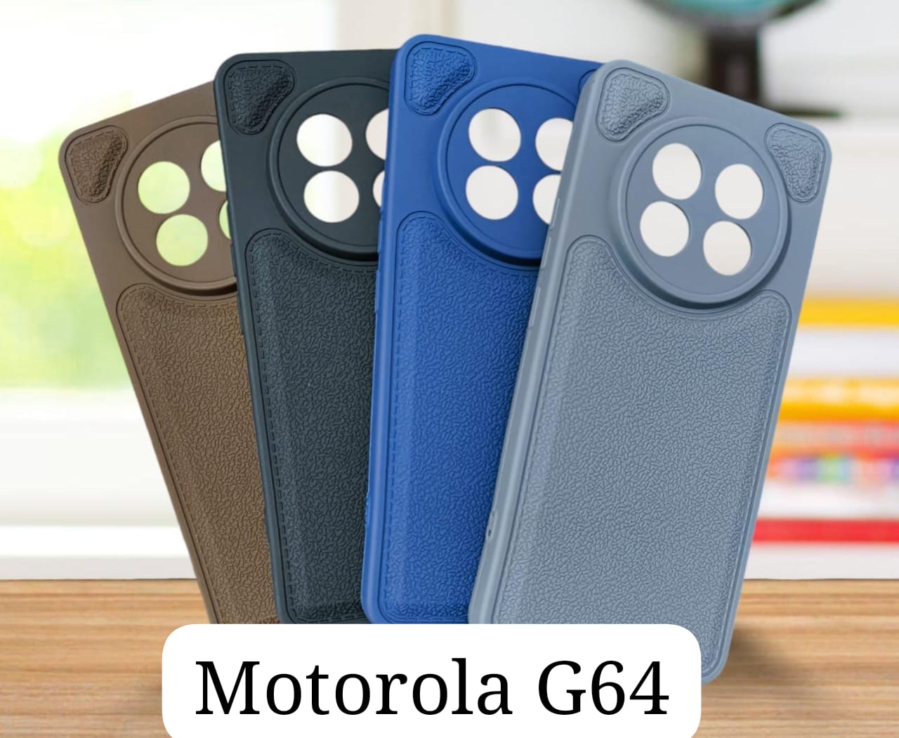 Stitch Leather Hard Case For Motorolla