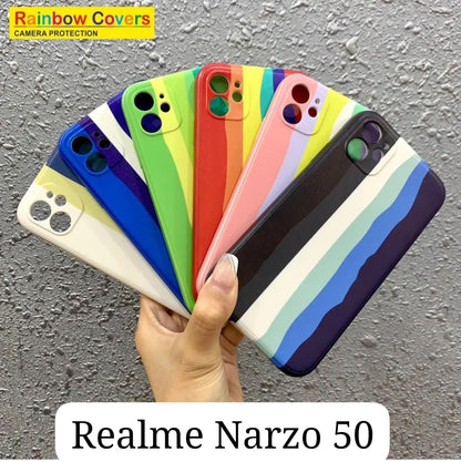 Rainbow Soft Print Case For Realme