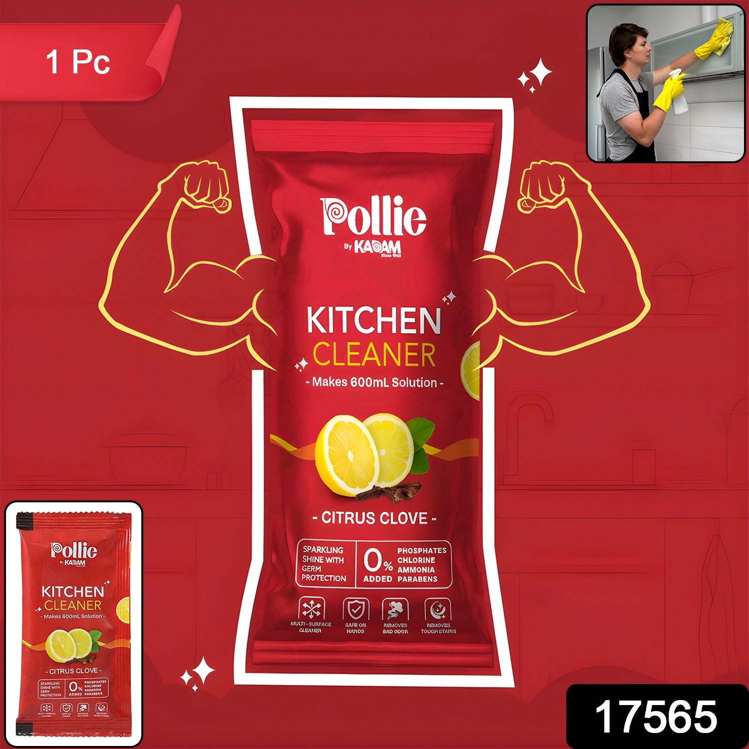  Kitchen Surface Cleaner Sachet