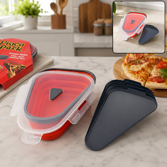 Pizza Storage Container – Expandable Silicone Box with 5 Trays | Tidy Table