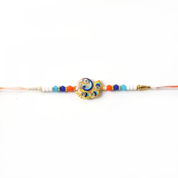 Designer Peacock Rakhi Elegant Festival Thread for Brother (50pcs)