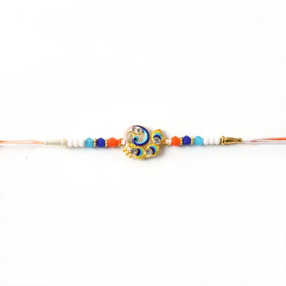 Designer Peacock Rakhi Elegant Festival Thread for Brother (50pcs)