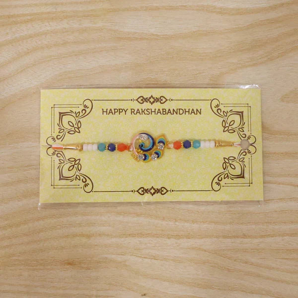 Designer Peacock Rakhi Elegant Festival Thread for Brother (25pcs)