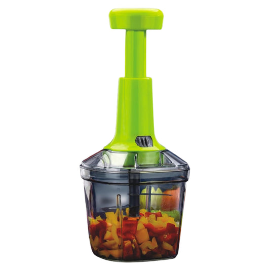 2-in-1 manual vegetable chopper with 1100ml capacity