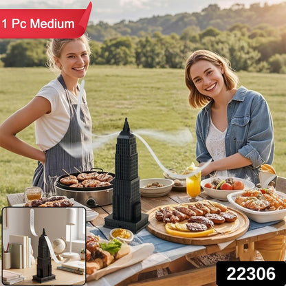 Medium Tabletop Fly Repeller Fan Tower Design Food Protection (1 Pc)