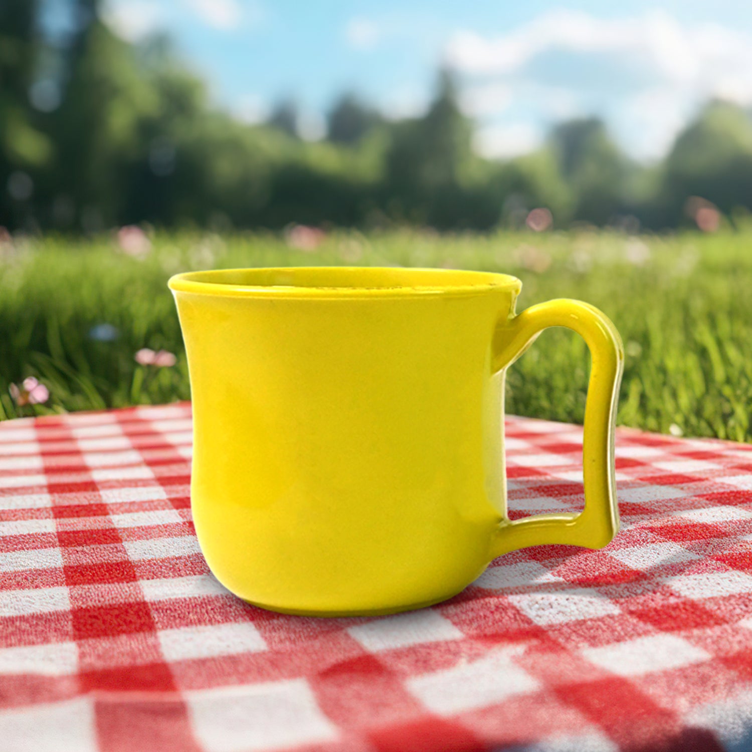 Premium Plastic Coffee,Tea Mug with Handle (1 Pc / With Color Box / Mix Color)