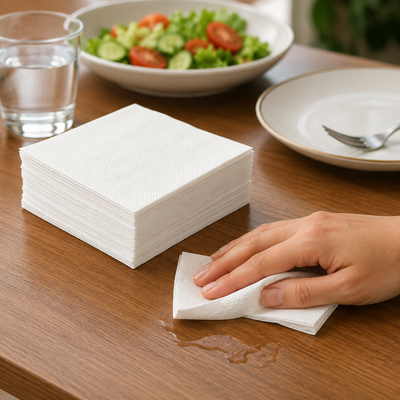 Disposable Tissue Napkins – Soft, Absorbent 75 Pack