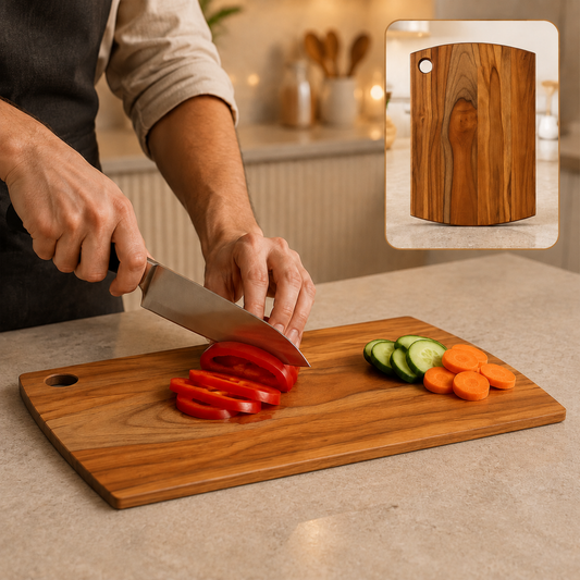 Teak Wood Chopping Board – Durable & Heavy Duty Kitchen Essential