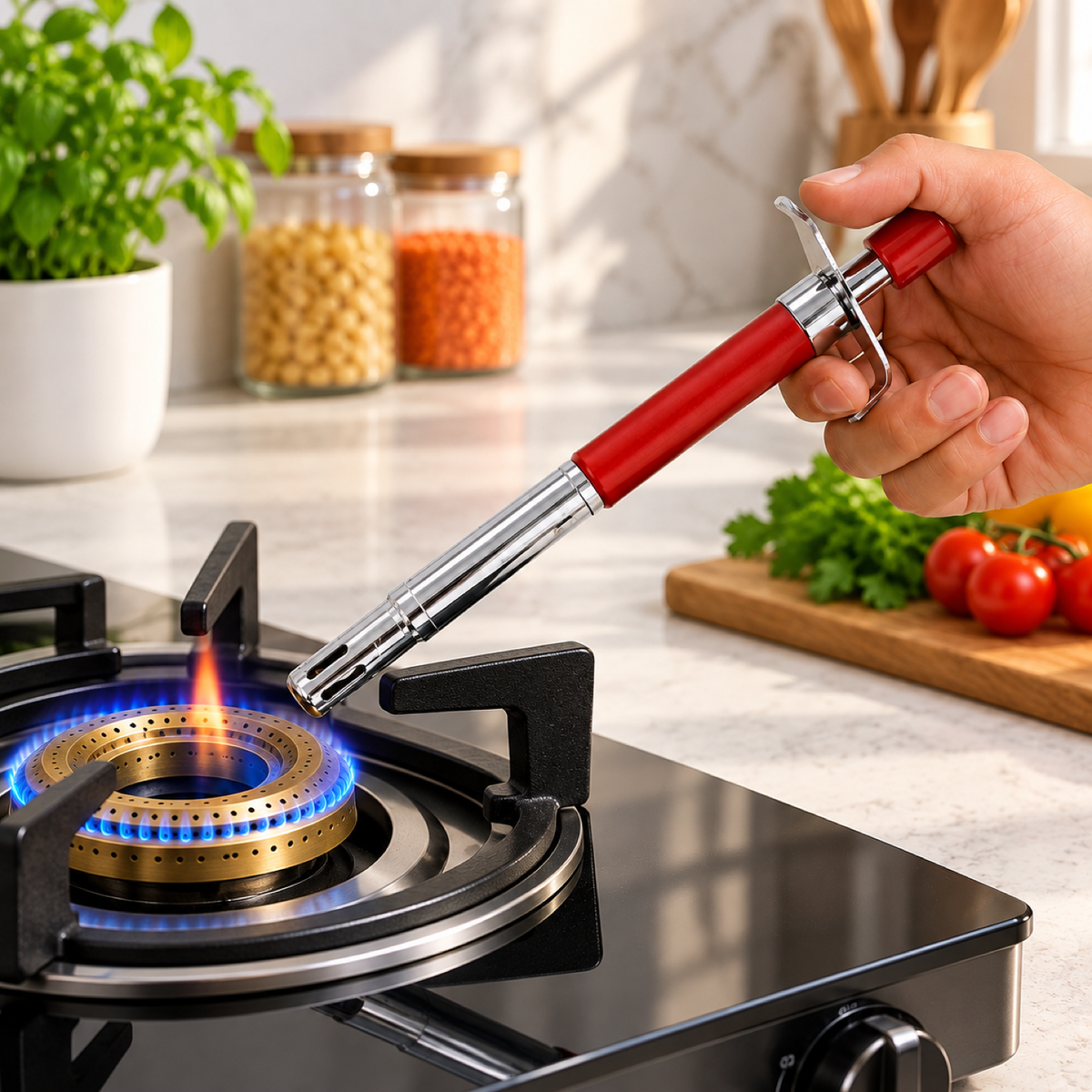 Gas Lighter – Durable Stainless Steel Ignition for Kitchen