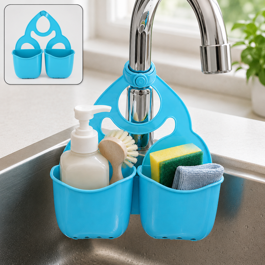 Double Layer Sink Storage Basket – Space-saving & Adjustable