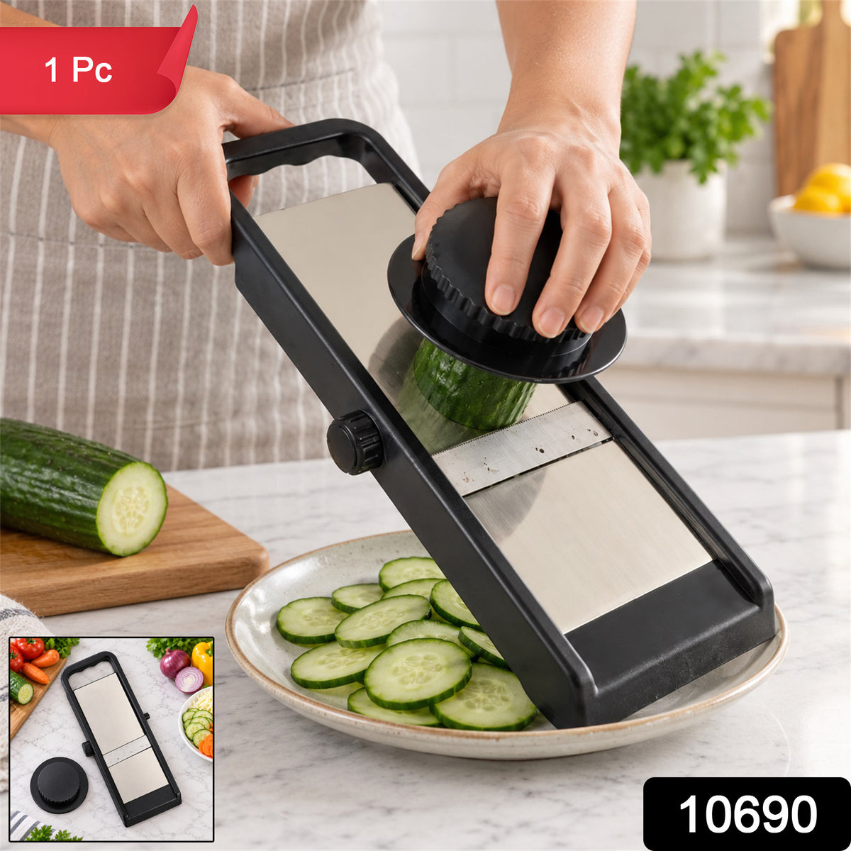 Adjustable Vegetable Slicer – Sharp Stainless Steel Blade for Precise Cuts
