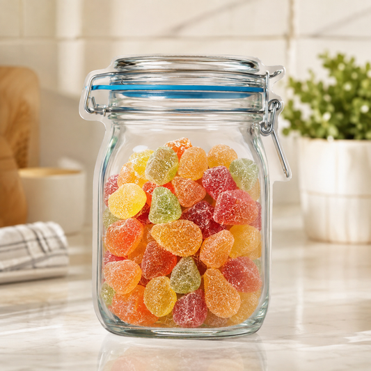 Reusable Food Storage Bag – Airtight Mason Jar Zipper 1000ml | Organivo