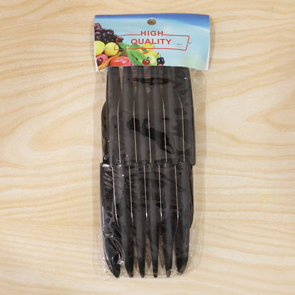 12-piece kitchen knife set components displayed