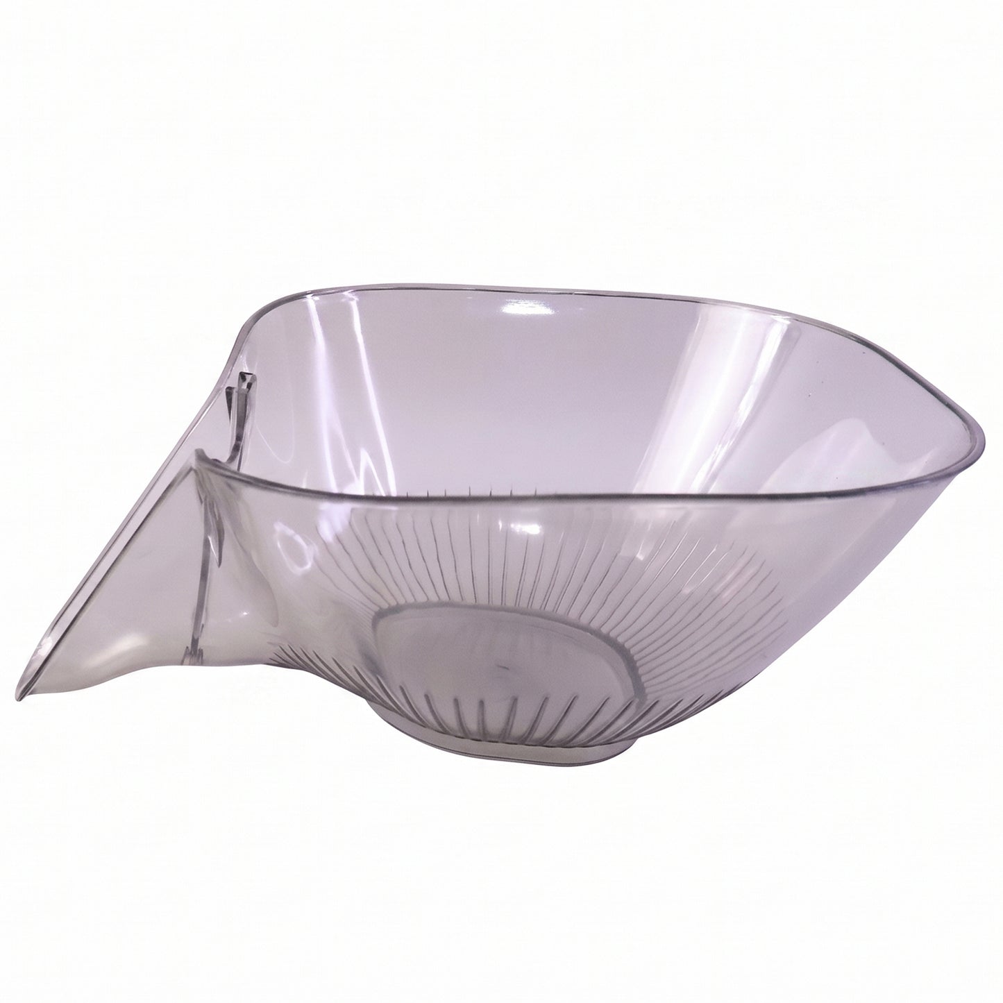 Side view of the plastic strainer basket