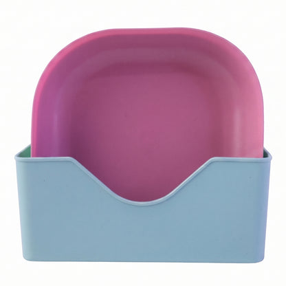 Party serving plate set with divided sections