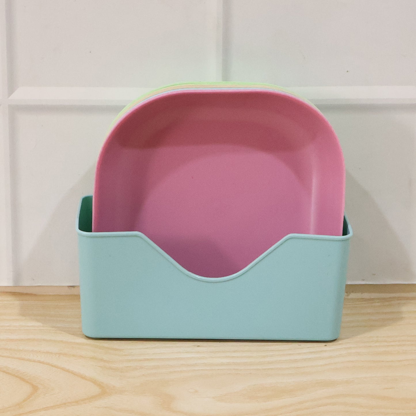 11-in-1 Multi-Compartment Plastic Snack Serving Plates Set