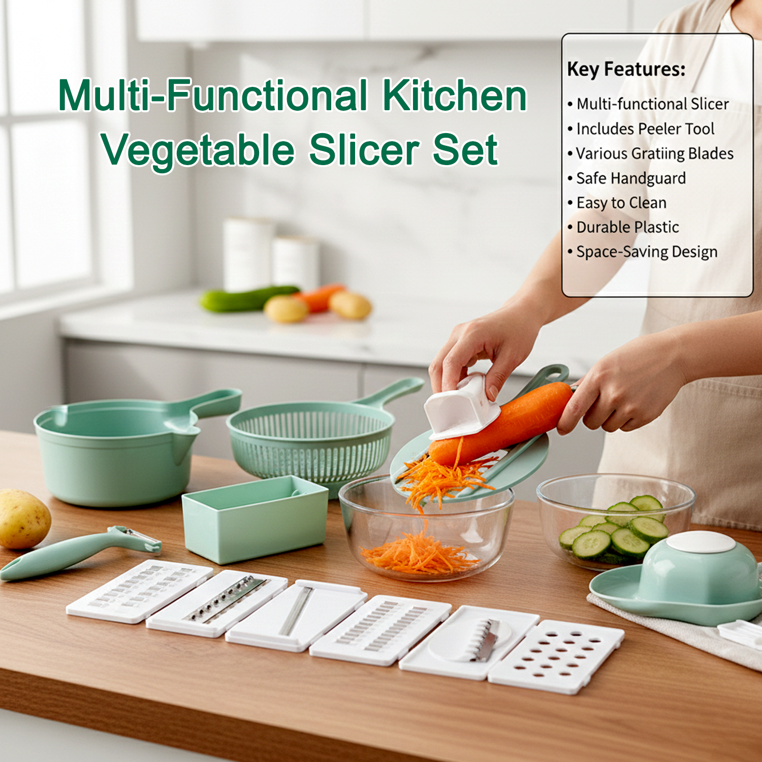 Multi Functional Kitchen Vegetable Slicer Set