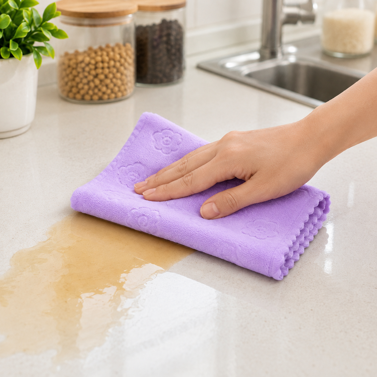 Multipurpose Microfiber Cleaning Cloth – Ultra Absorbent & Durable